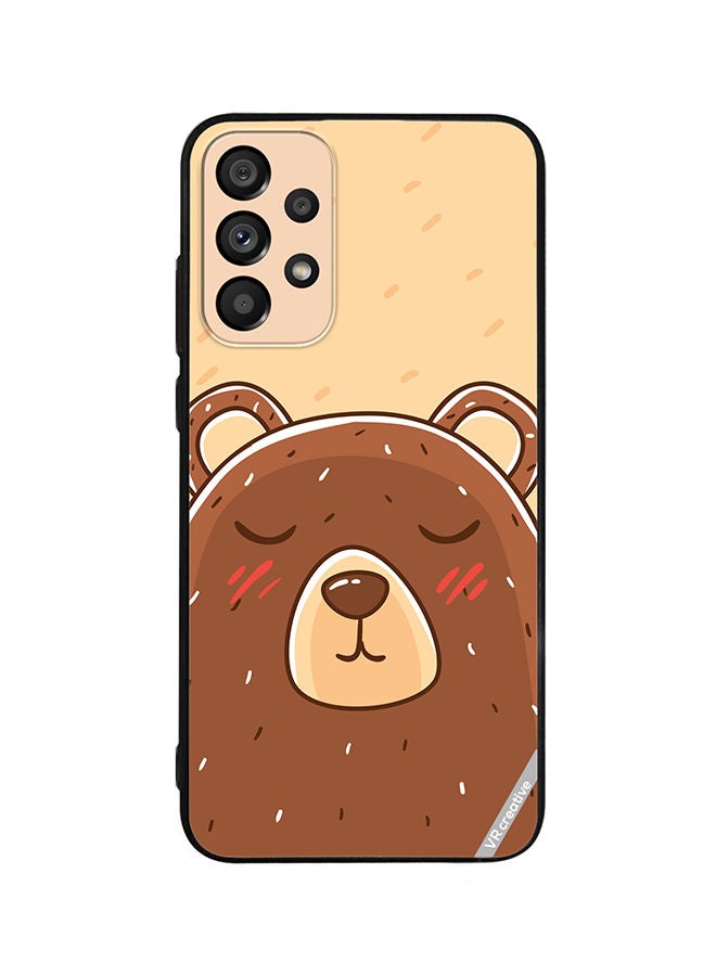 VR CREATIVE Protective Case Cover For Samsung Galaxy A23 Sleeping Bear Design Multicolour - Image 1