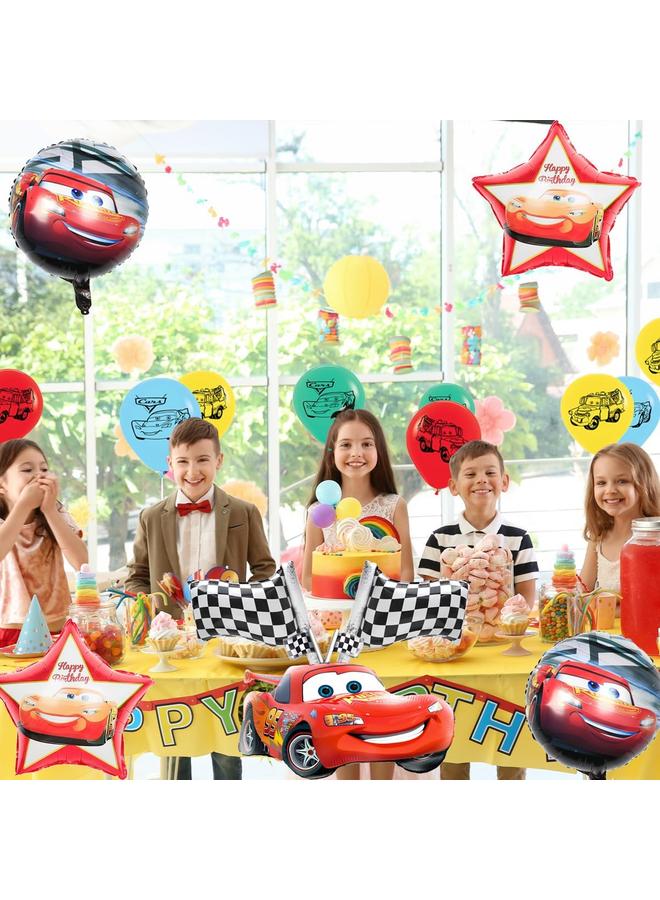 الأزرق جي دبليو بالونات سيارات، مستلزمات حفلات سيارات، ديكورات أعياد ميلاد سيارات للأولاد والبنات - Image 4