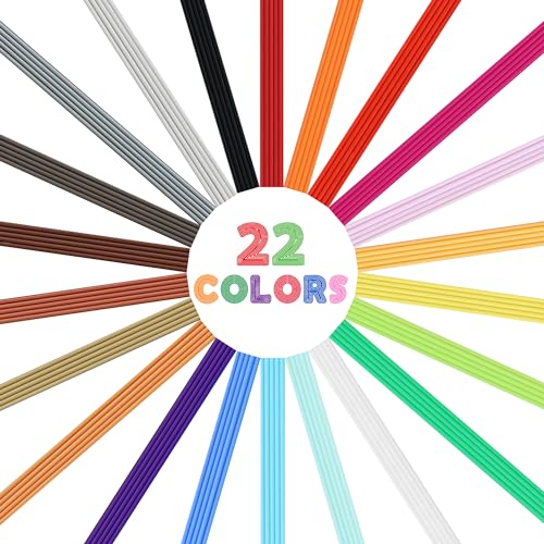 MIKA3D 22 Colors PCL 3D Pen Filament Refill for 3Doodler Start+ 3D Pen, Low Print Temperature Filament Only Fit for 3Doodler Start 3D Pen, Each Color 15cm x 5pc, Total 110pcs 1650cm PCL Filament by MIKA3D - Image 4