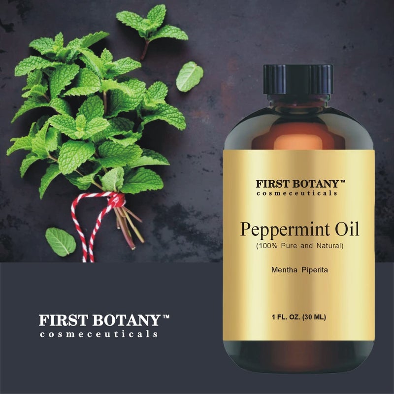 First Botany, 100% Pure Peppermint Oil - Premium Peppermint Essential Oil for Aromatherapy, Massage, Topical & Household Uses - 1 fl oz (Peppermint) - Image 5