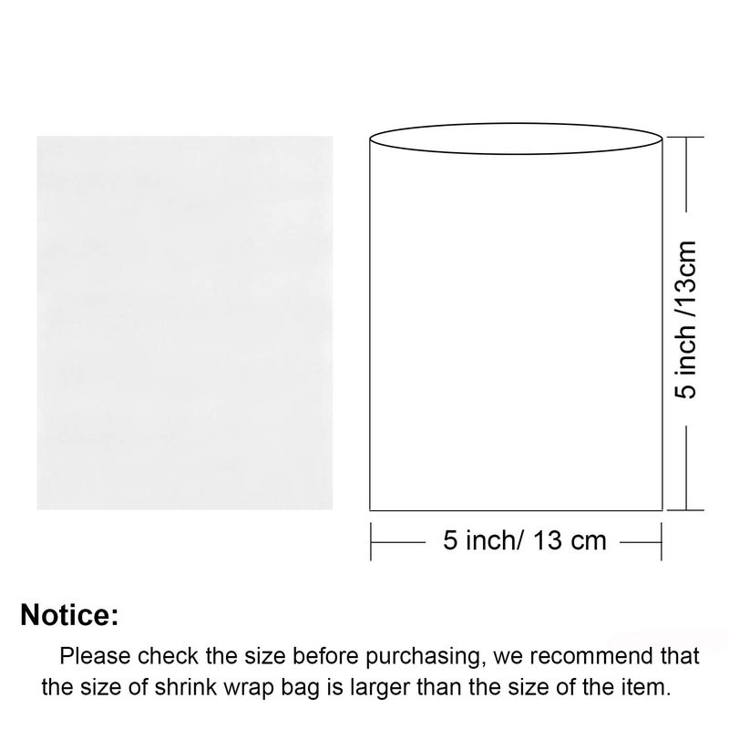 Morepack 5x5 Inches Shrink Wrap Bags,200 Pieces Clear PVC Heat Shrink Bags - Image 2