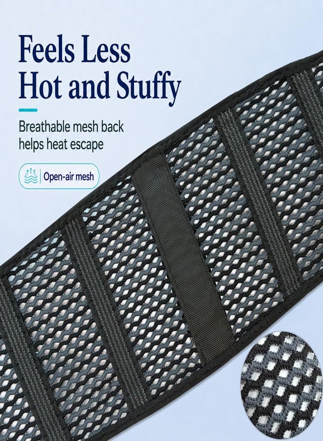 TitanGuard Breathable Thin Back Brace for Women, Adjustable Lower Back Support Belt for Everyday Pain Relief, Slim Low-Profile Lumbar Brace with Gentle Compression, Comfortable Under Clothes - Image 2