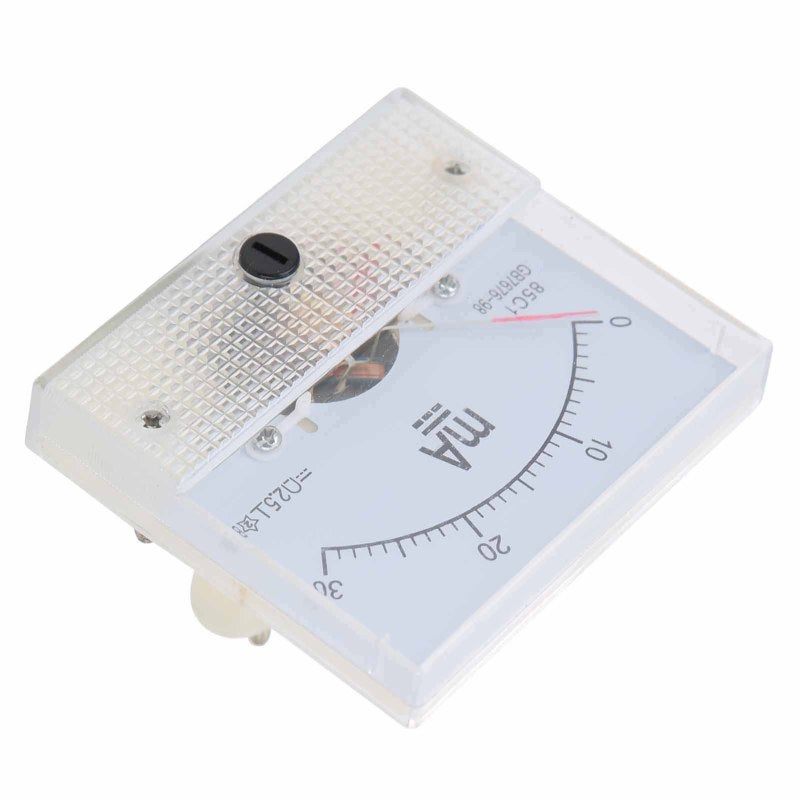 DC Ammeter 63x56x58mm Clear Scale Dial - Embedded Installation Pointer Ammeter for Power Distribution Cabinet Test Board - Image 2