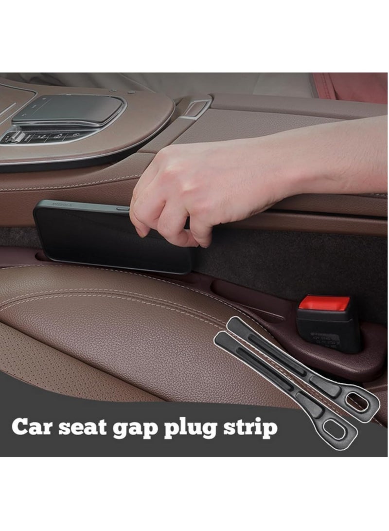 1 Pair Universal Car Seat Gap Plug Strip Side Seam Car Gap Filler Leak Proof Seat Gap Storage Organizer Interior Decoration Black for Cars Automotive Accessories - Image 5