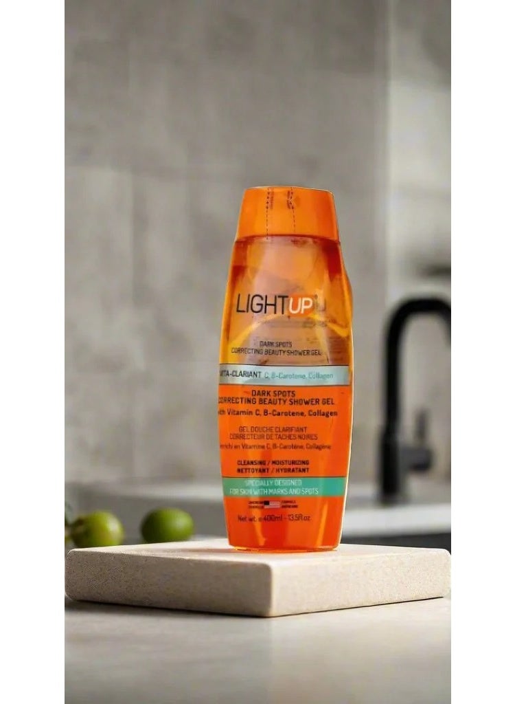Light Up Lightup Dark Spots Exfoliating Correcting Beauty Body Wash 400 ML
