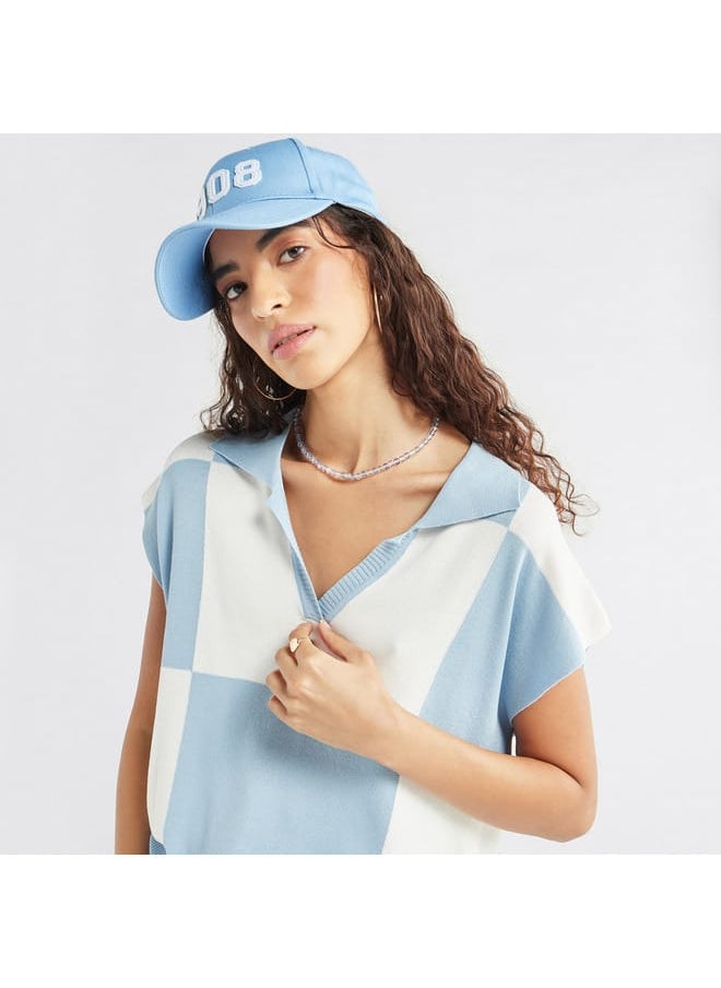 Splash FAV - Colourblock T-shirt with Collar and Extended Sleeves - Image 1