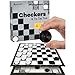 Queensell Checkers Board Game with 30 Checkers Pieces Classic Board Game for Kids and Adults - Image 3
