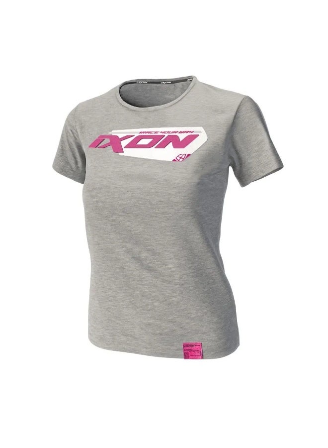 IXON STORM LADY LS TEXTILE TEE-SHIRT GREY - Image 1