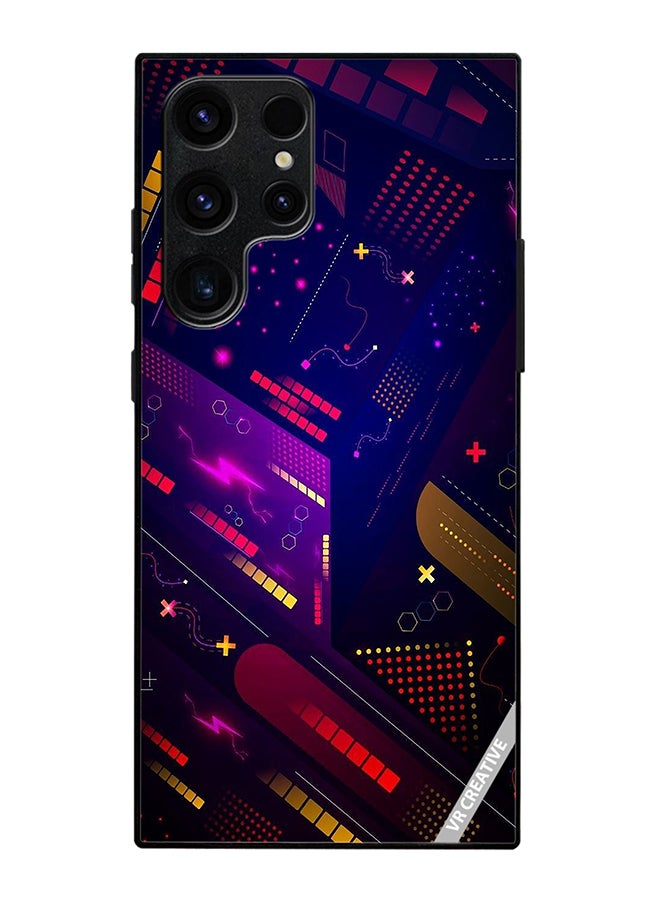 Protective Case Cover For Samsung Galaxy S25 Ultra Abstract Design Multicolour