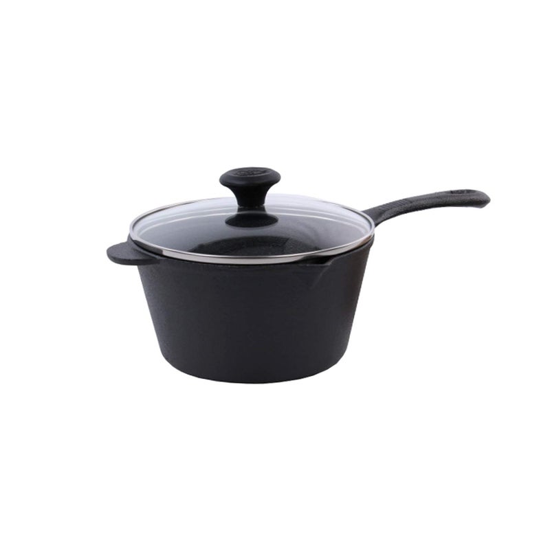 Old Mountain 2Qt Sauce Pan with Lid Black