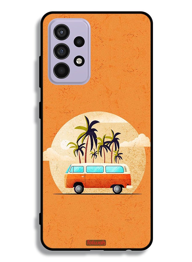 Tolwak Samsung Galaxy A52s 5G Protective Case Cover Bus Art - Image 1