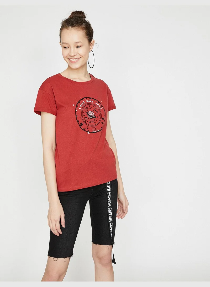 KOTON Letter Printed T-Shirt