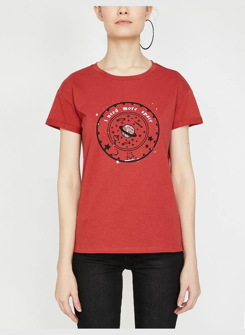 KOTON Letter Printed T-Shirt