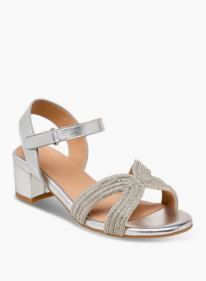 سيليست Girls Embellished Block Heel Sandals Ramadan Collection