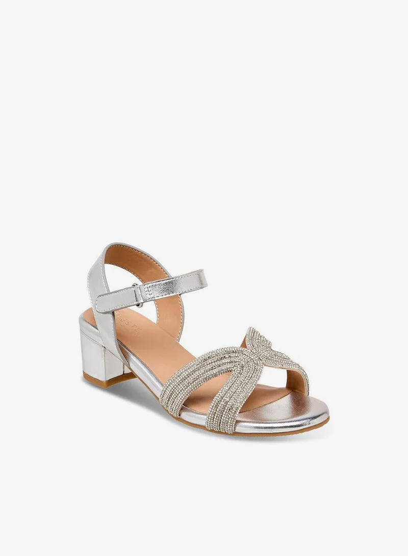 سيليست Girls Embellished Block Heel Sandals Ramadan Collection
