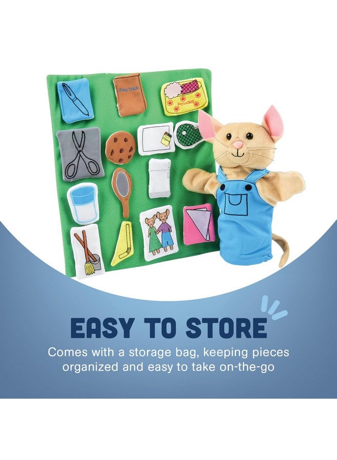 Constructive Playthings If You Give a Mouse a Cookie Plush Hand Puppet Set for Literacy and Visual Learning, Toddler Toys for Kids 2 Years & Up, 16-Pieces - Image 5