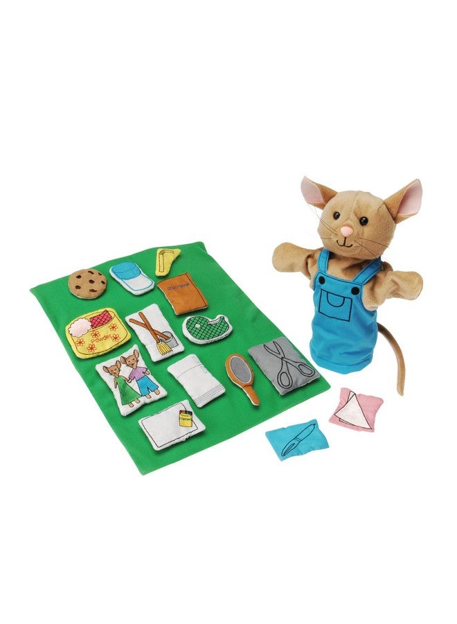 Constructive Playthings If You Give a Mouse a Cookie Plush Hand Puppet Set for Literacy and Visual Learning, Toddler Toys for Kids 2 Years & Up, 16-Pieces - Image 1