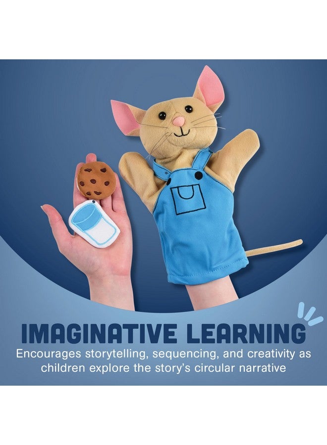 Constructive Playthings If You Give a Mouse a Cookie Plush Hand Puppet Set for Literacy and Visual Learning, Toddler Toys for Kids 2 Years & Up, 16-Pieces - Image 3
