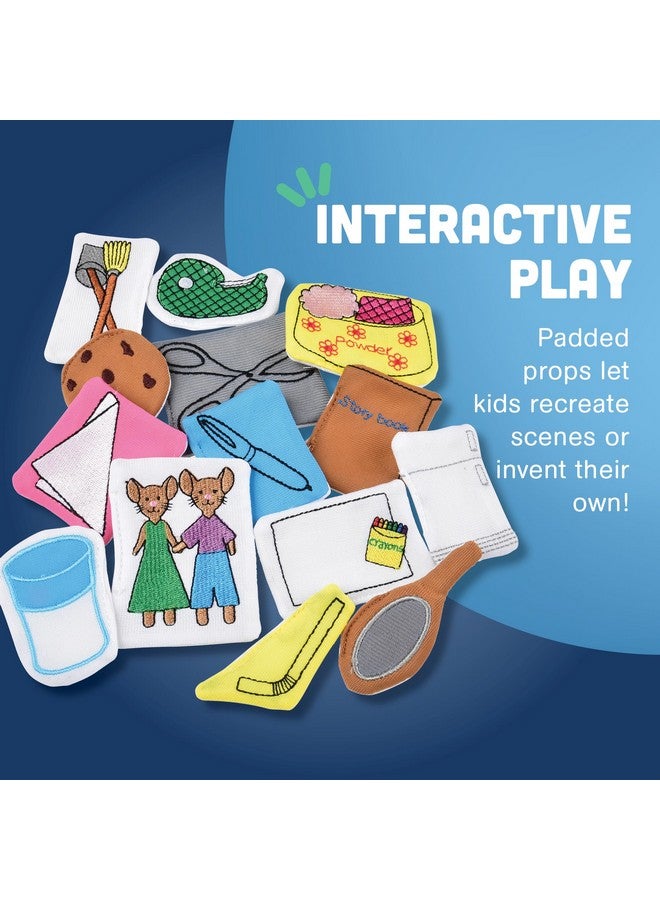 Constructive Playthings If You Give a Mouse a Cookie Plush Hand Puppet Set for Literacy and Visual Learning, Toddler Toys for Kids 2 Years & Up, 16-Pieces - Image 4