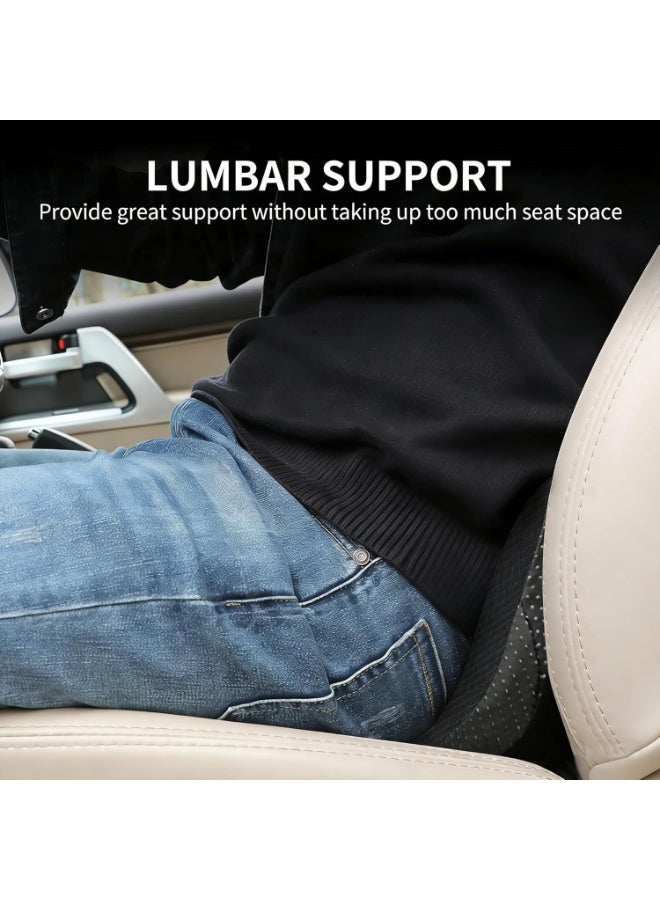 Car Seat Cushion for Driving, Comfort Memory Foam for Car Driver Seat – Back Support, Pain Relief for Car Travel, Long Trips (Black) - Image 5