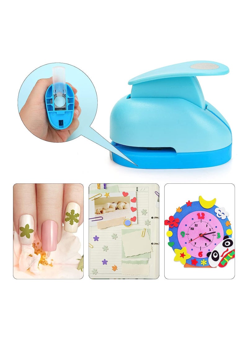 Zikra Paper Punch 3 PCS Hole Punch Shapes Hole Puncher for Crafts Paper Punches Decorative Snowflake Star Circle Hole Puncher for Crafting Scrapbook Nail Designs - Image 2