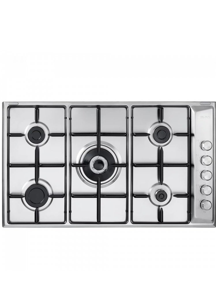 ELBA - Elba Built-in Gas hob 90 cm 5 Burners Enameled Stainless EN90-544XD - Image 1