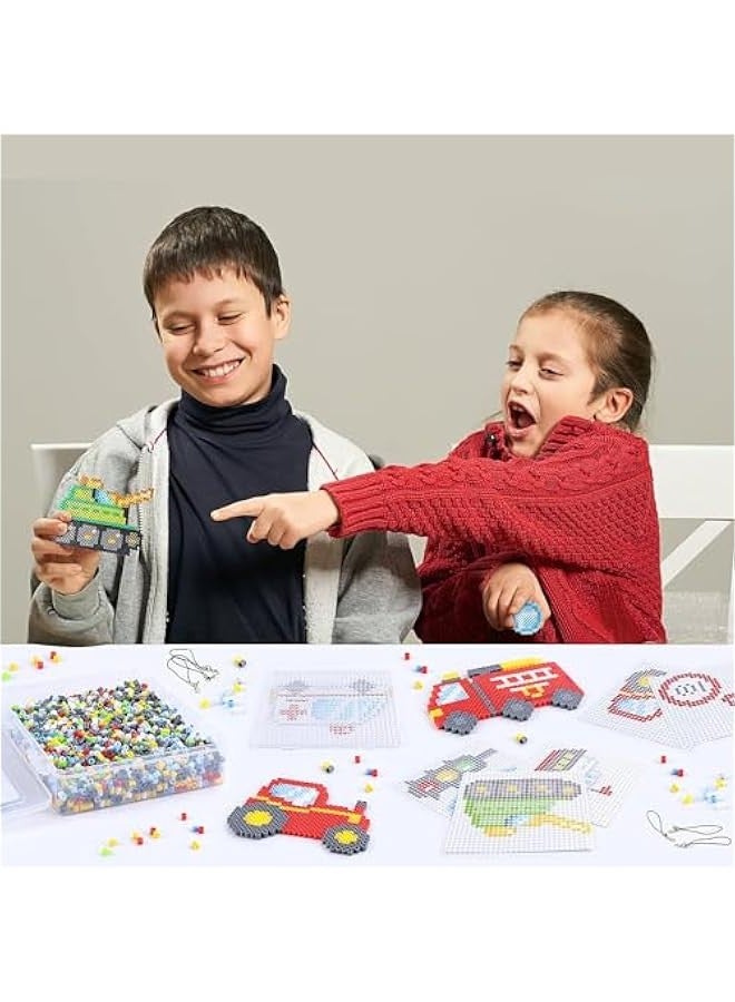 هالامودو مجموعة خرز فيوز من 5000 قطعة 5 ملم 18 نمط خرز ميلتي فيوجن للفنون والحرف اليدوية مجموعة اللؤلؤ هدايا للاطفال، هدايا الكريسماس وعيد الفصح للاطفال - Image 4