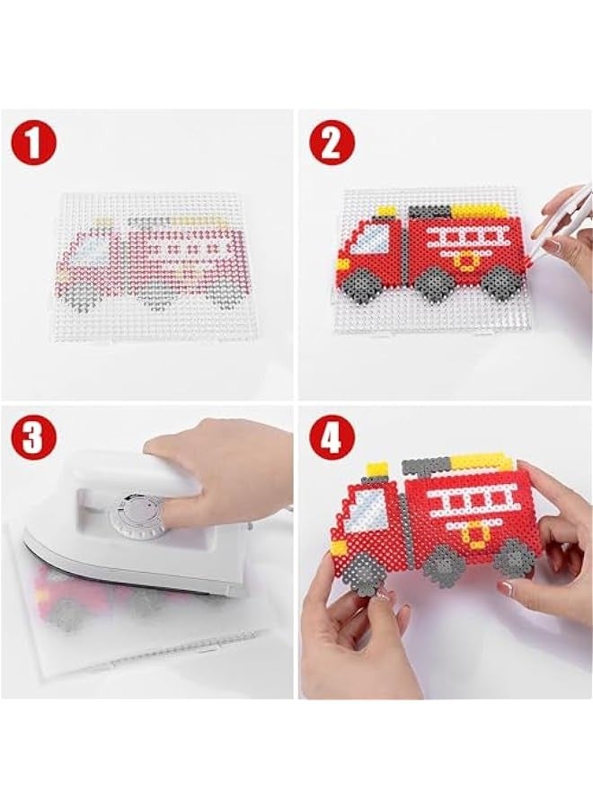 هالامودو مجموعة خرز فيوز من 5000 قطعة 5 ملم 18 نمط خرز ميلتي فيوجن للفنون والحرف اليدوية مجموعة اللؤلؤ هدايا للاطفال، هدايا الكريسماس وعيد الفصح للاطفال - Image 5