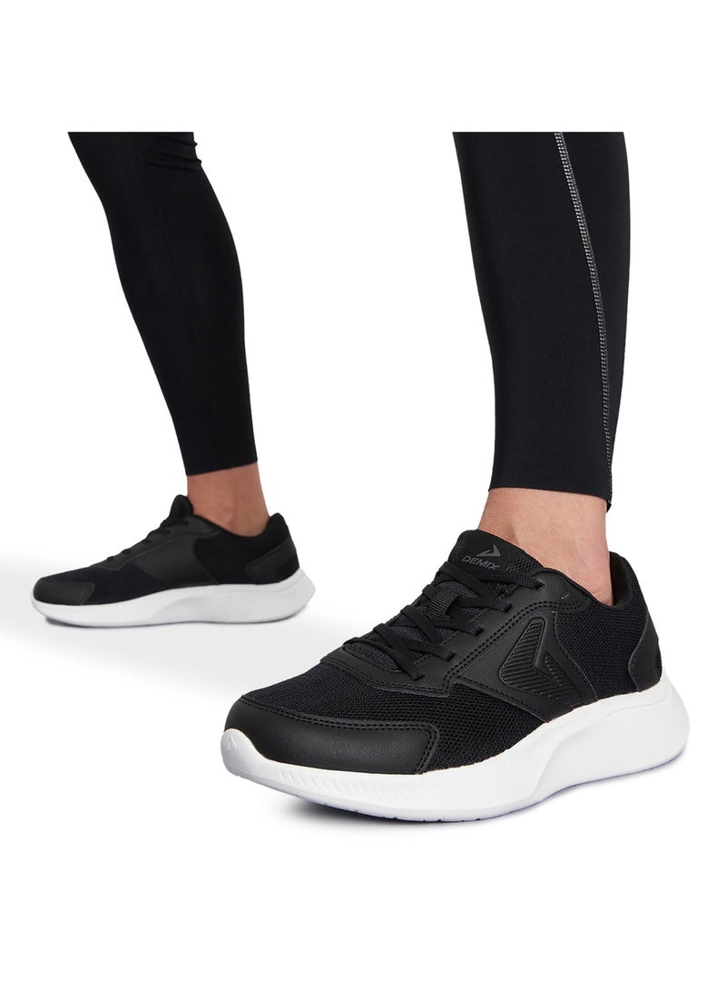 Demix Turbo Sport Women's Running Sport Shoes – Black Lightweight Sneakers with TurboFlow Cushioning, Breathable Upper and Durable Outsole - Image 2