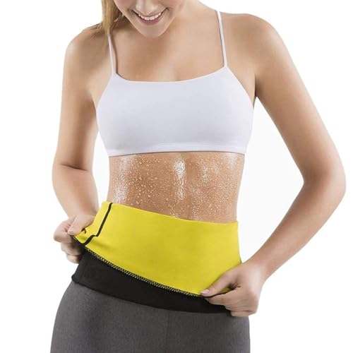 adbeni Imported Sweat Slim Belt for Men & Women | Non-Tearable Waist Trainer | Adjustable Tummy & Stomach Belt for Exercise, Fitness & Weight Loss | Fat Burner Shapewear Black - Image 1