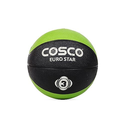 Cosco Leather Euro Star Basketball (Multicolour, Size 3) - Image 1