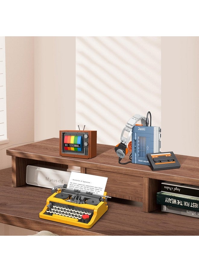 JMBricklayer Typewriter Walkman Television Building Toys 20131, Collectible Vintage Display Model Office Room Decor, Creative Hobbies Activity, Unique Gift Ideas for Adults Teens Kids(660 Pieces) - Image 2