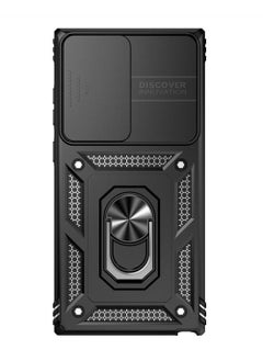 CaseNeo Samsung Galaxy S23 Ultra Case, Slide Camera Cover, Built-in 360° Rotate Ring Kickstand, Military Grade Shockproof Test, Heavy Duty Shockproof Protective Case for Galaxy S23 Ultra 5G 6.8 inch Black  - Image 3