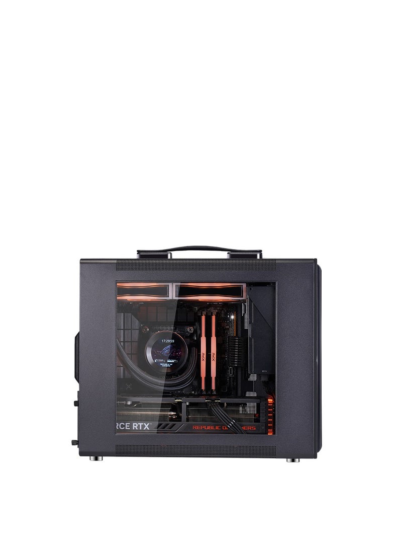 WJCOOLMAN (BLACK) WJ COOLMAN A3 – Mini ITX Case with 3 Pre-installed RGB Fans - Image 1