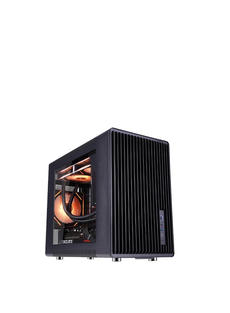 WJCOOLMAN (BLACK) WJ COOLMAN A3 – Mini ITX Case with 3 Pre-installed RGB Fans - Image 2
