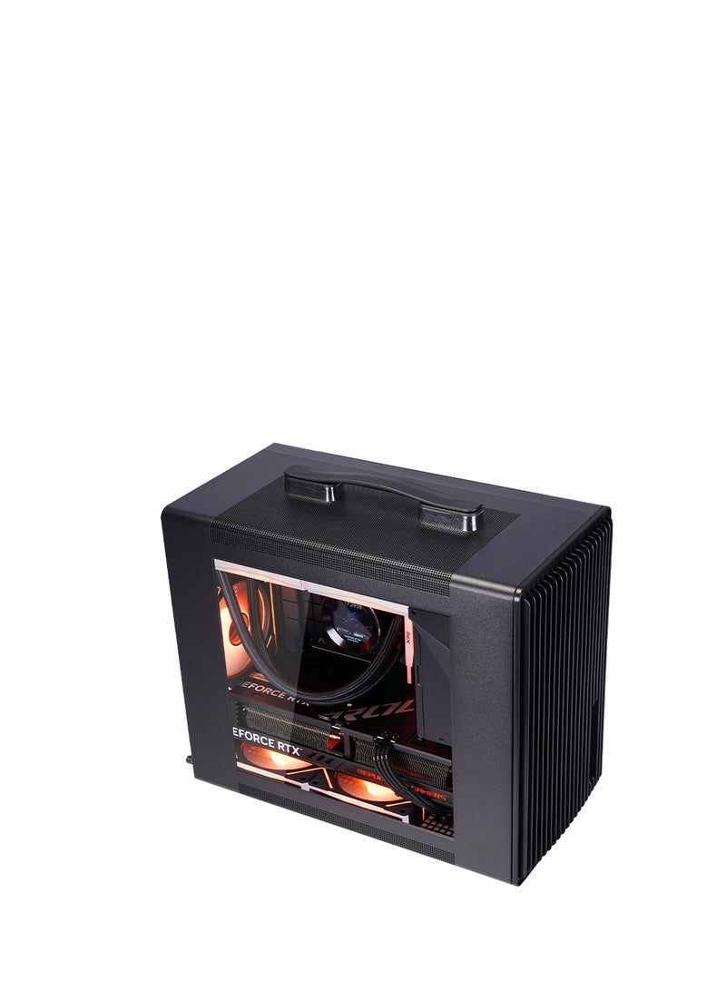 WJCOOLMAN (BLACK) WJ COOLMAN A3 – Mini ITX Case with 3 Pre-installed RGB Fans - Image 3