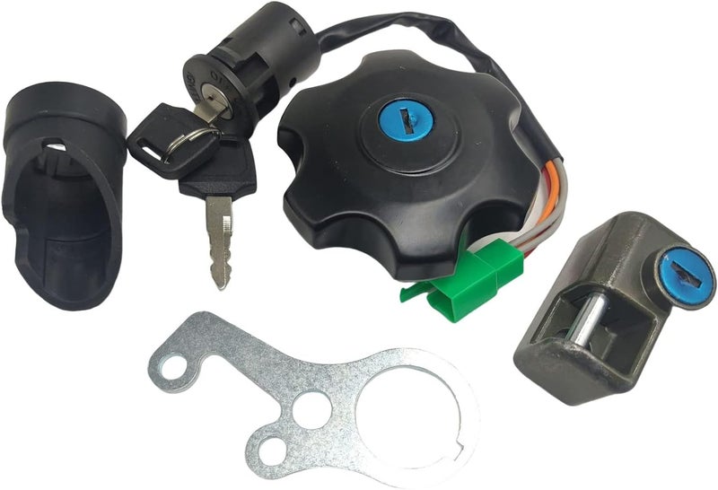 RAYANA Ignition Switch Fuel Gas Cap Lock Set for Suzuki DRZ400S DRZ400SM - Image 1