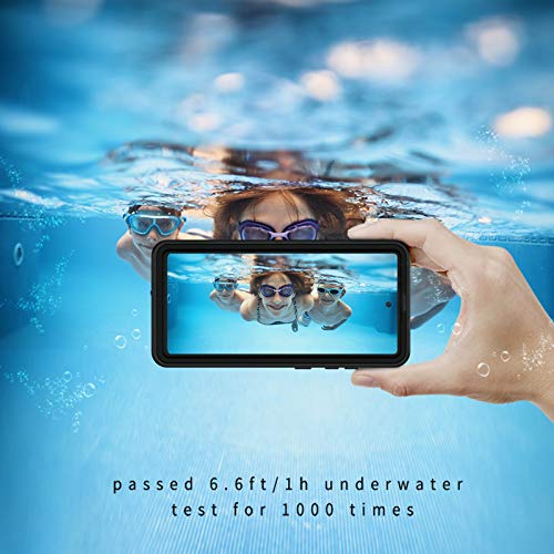 Lanhiem for Samsung Galaxy S20 FE Case, IP68 Waterproof Dustproof with Built-in Screen Protector, Heavy Duty Full Body Protective Phone Case for Galaxy S20 FE 5G, Black/Clear - Image 4