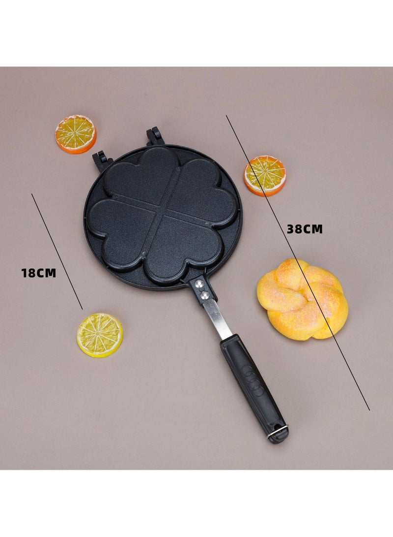 general Home love waffle mold non stick pastry baking tray DIY baking tool set cake mold baking tray - Image 4