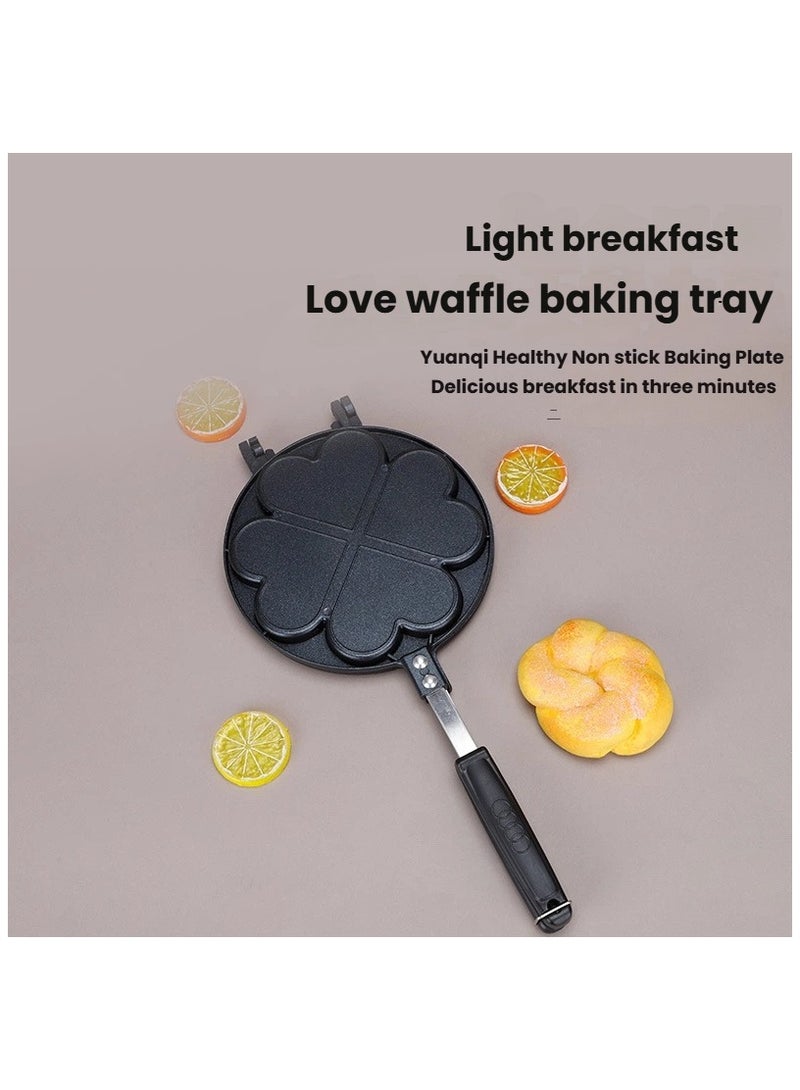 general Home love waffle mold non stick pastry baking tray DIY baking tool set cake mold baking tray - Image 1