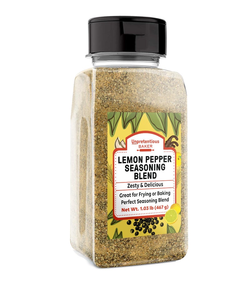 Unpretentious Lemon Pepper Seasoning 2 Cups Great Zesty Flavor Perfect for Baking or Frying Delicious Seasoning Blend