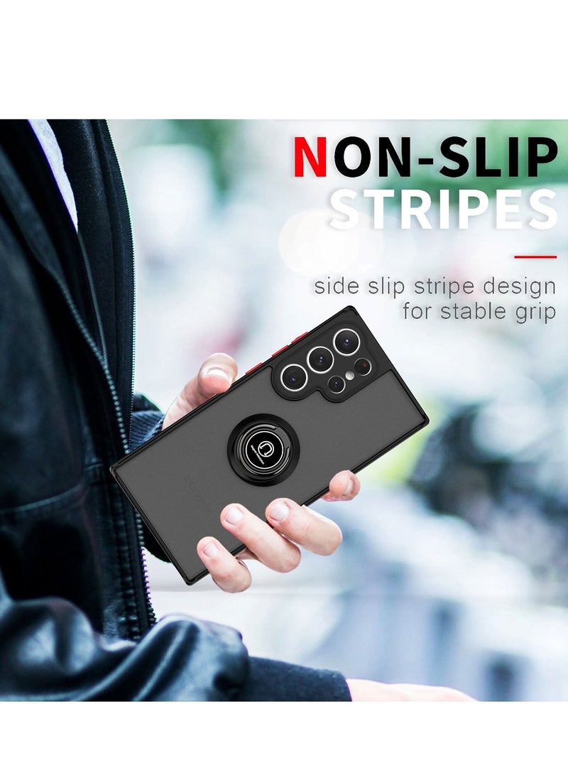 GULFLINK Back Cover Phone Protection Case for Samsung S23 Ultra Black/Red - Image 4