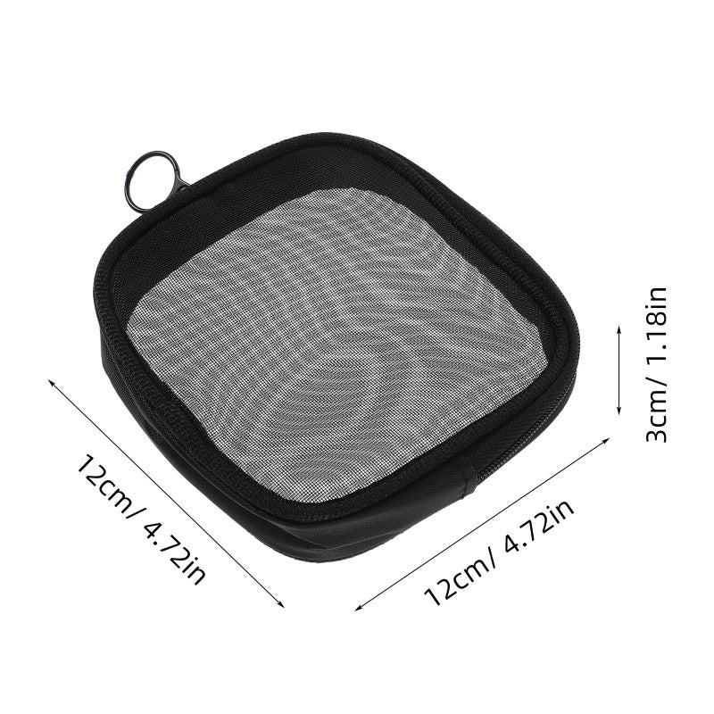 3 Pcs Travel Cosmetic Bag Set Mesh Makeup Organizer Portable Breathable Toiletry Pouch - Image 3