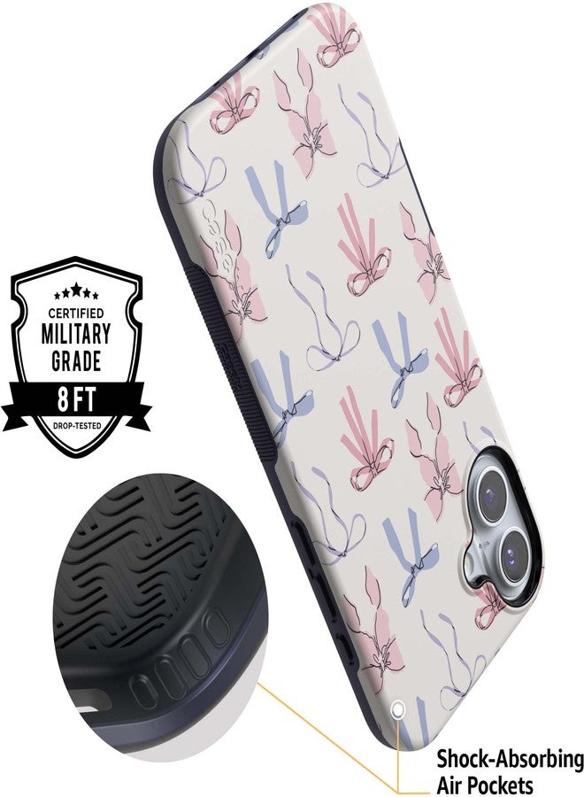 Casely iPhone 16 Case | Coquette Girlie | Pastel Bows Case | Bold Protective Design | Compatible with MagSafe - Image 4