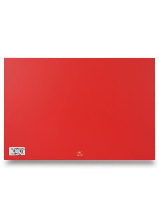 FIS مخطط السنة 2026 - لوحة مكتب حمراء من PVC، 490x340 مم، 12 ورقة شهرية، ثنائية اللغة (إنجليزية/فرنسية)، مثالية للاستخدام على المكتب، ملاحظات يومية وتذكيرات - FSDK2EF26RE - Image 4