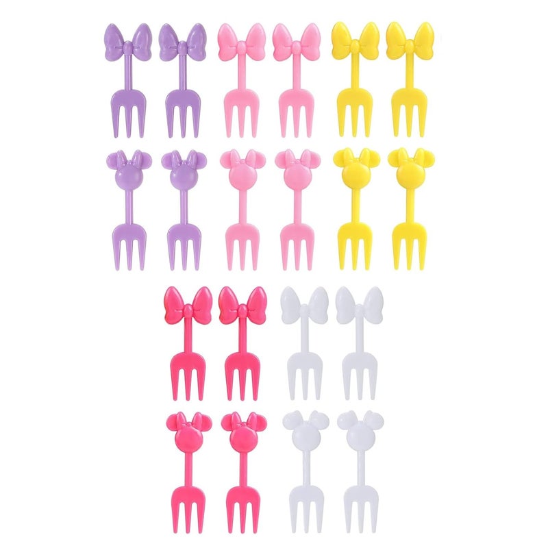 Hartya 20 PCS Food Picks for Kids Animal Fruit Picks Cute Food Toothpicks Lunch Bento Box Accessories for KidsToddler Bow - Image 3