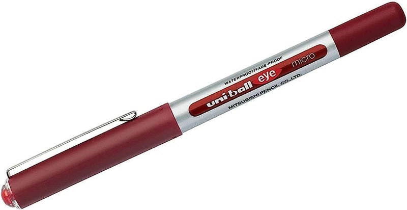 Uniball Uni-Ball Eye Micro Rollerball Pen - Red (Pack of 12) - Image 2