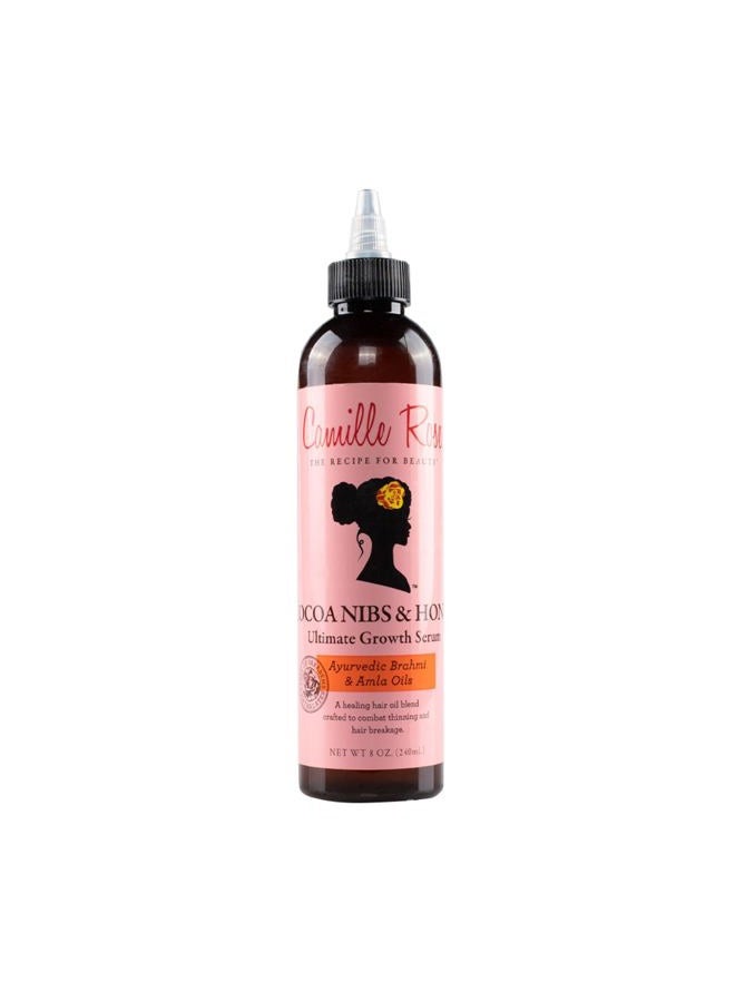 Cocoa Nibs & Honey Hair Growth Serum, with Amla Oil to Naturally Thicken Strengthen and Condition, for All Hair Types, 8 oz