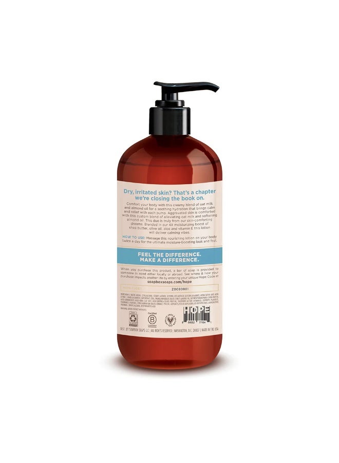 Soapbox Oat Milk & Chai Comforting Body Lotion 473ml | Deep Hydration with Shea Butter & Aloe | Vegan, Paraben-Free & Nourishing Moisturizer - Image 2