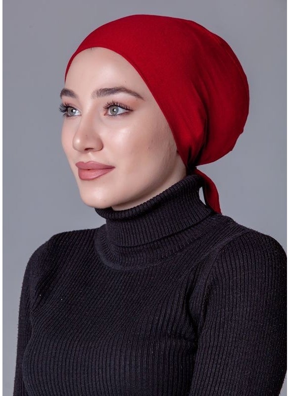 Nanak Claret Red Lycra Non-Slip Bonnet  - Image 2